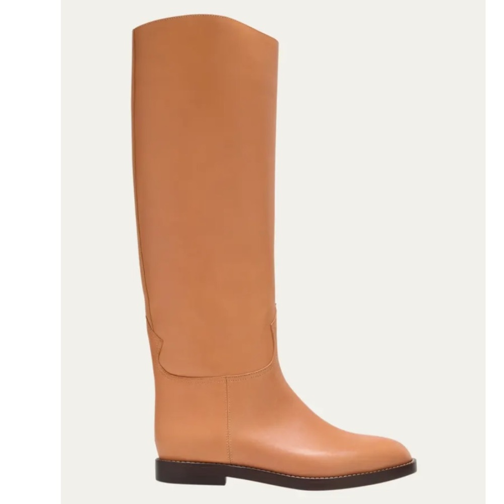 Ulla "Ninia" smooth leather riding boots
Flat heel
Round toe
Pull-on style